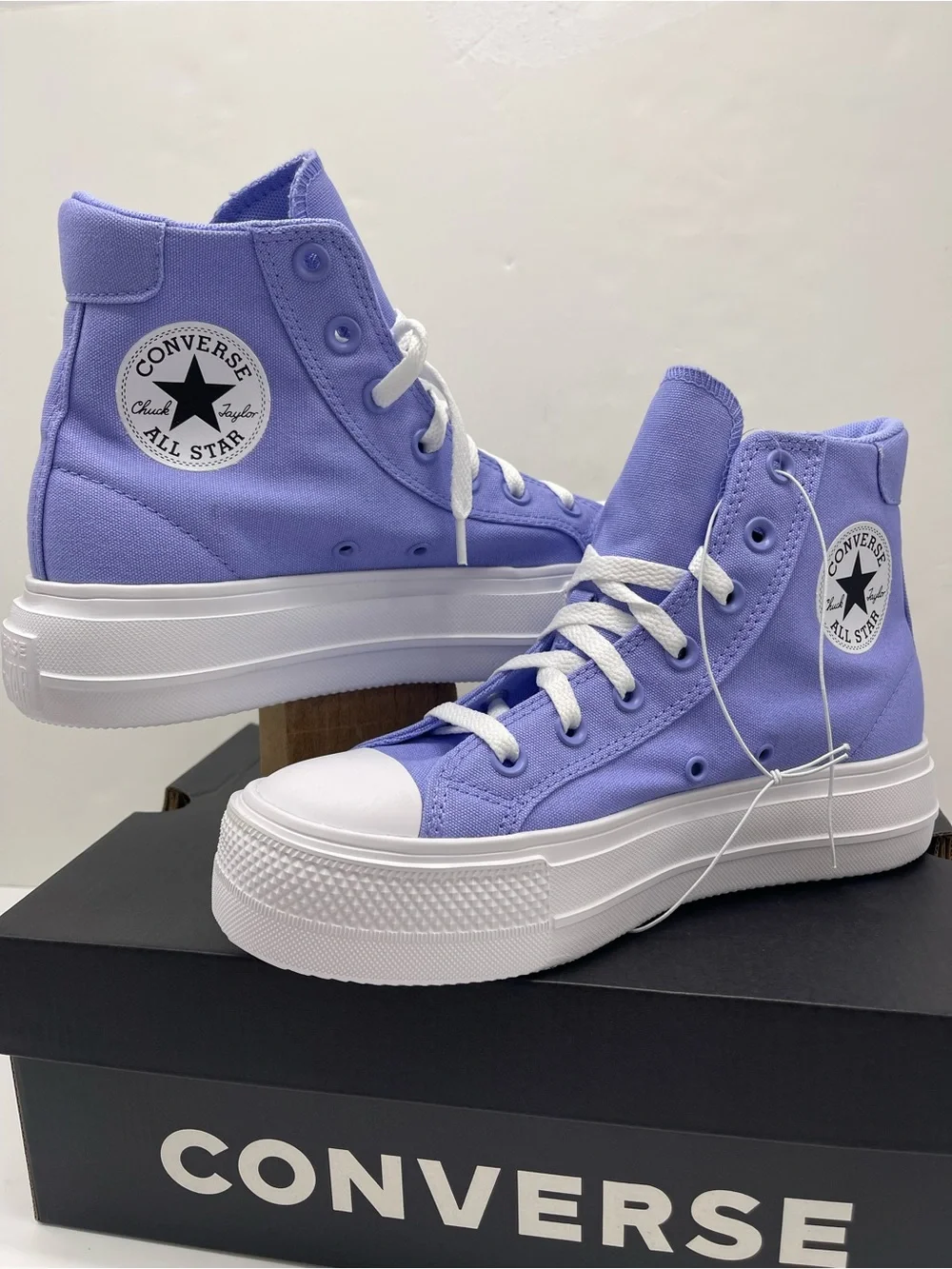 Converse A19323F DAY ONE PLATFORM HI VERY PERI/WHITE/BLACK Platform Sneakers